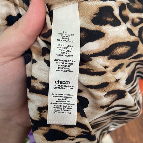 Chico’s Orange Open Front Collared Jacket Size 3 - Picture 6 of 8